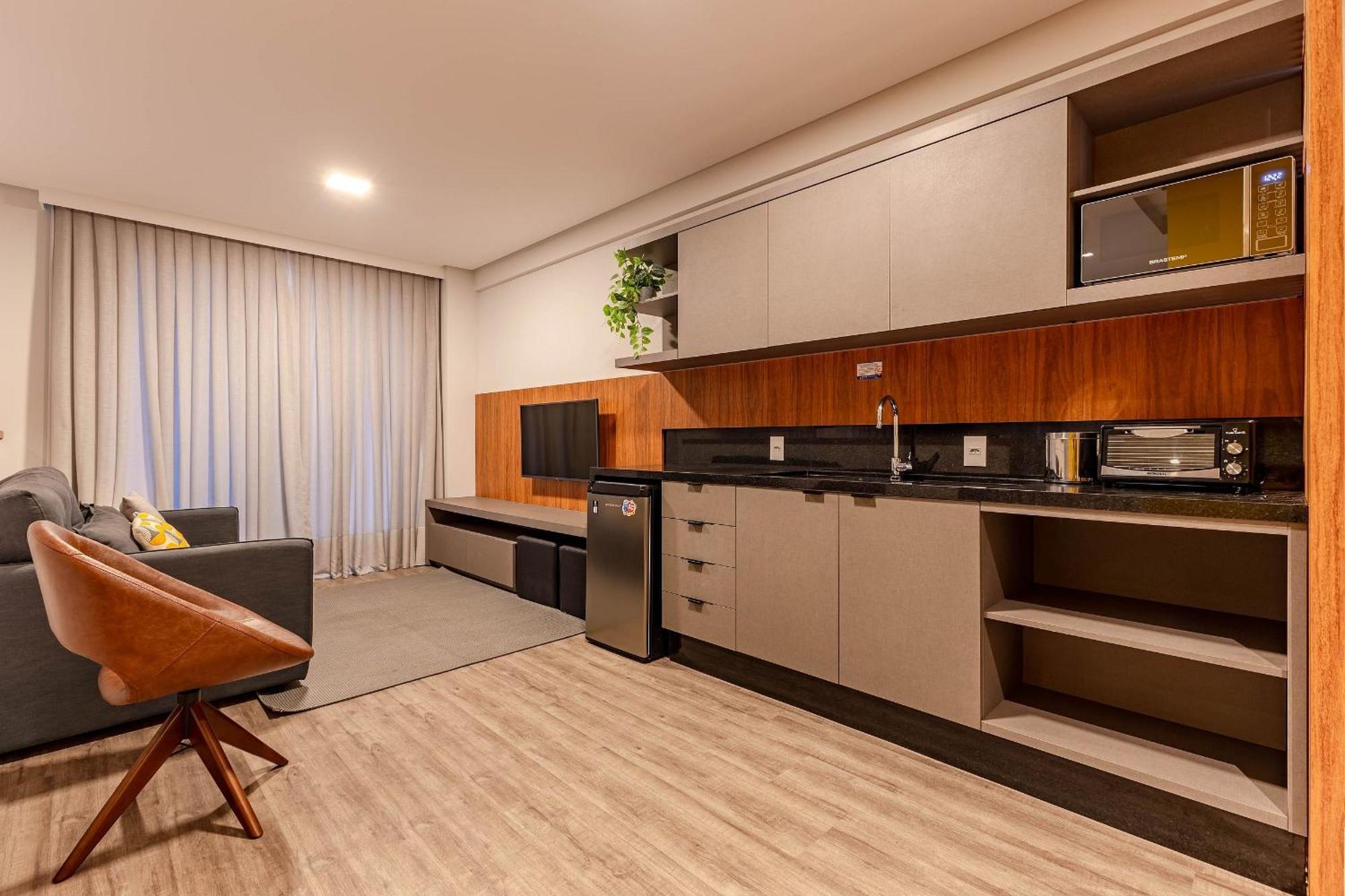Confortavel Loft Com Vista Para O Mar - Condominio Com Piscina ボンビーニャス エクステリア 写真