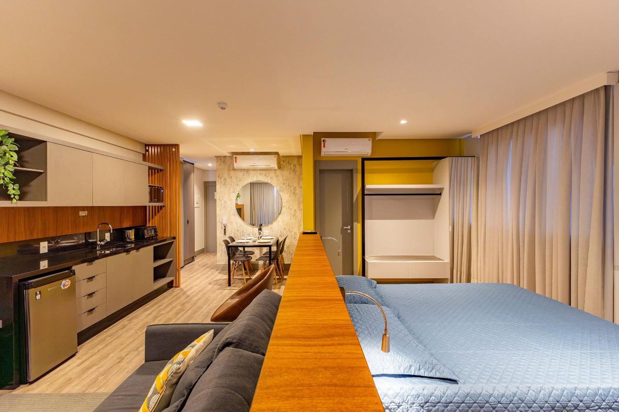 Confortavel Loft Com Vista Para O Mar - Condominio Com Piscina ボンビーニャス エクステリア 写真